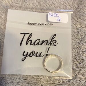 Silver Ring size 4